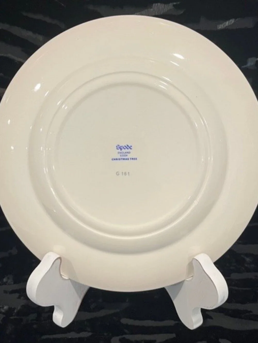 MINT Set of 4 Vintage Spode Christmas Tree Salad Plates 7 7/8” Pre-1982 England